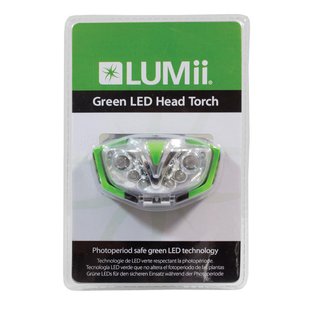 Налобный фонарь (зеленый свет) LUMII GREEN LED HEAD TORCH