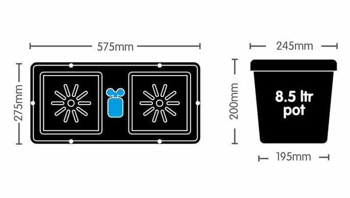 Система гидропоники AutoPot Easy2Grow kit с емкостью 47л