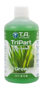 Удобрение для гидропоники Terra Aquatica Tripart Gro (Flora Gro GHE) 0.5л