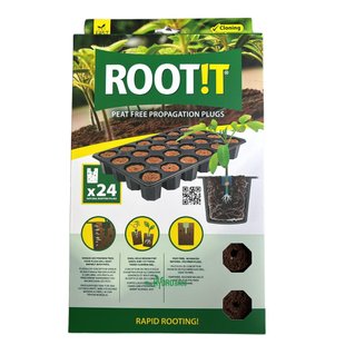 ROOT!T DRY PEAT FREE - Натуральные спонжи для проращивания (24шт в кассете)